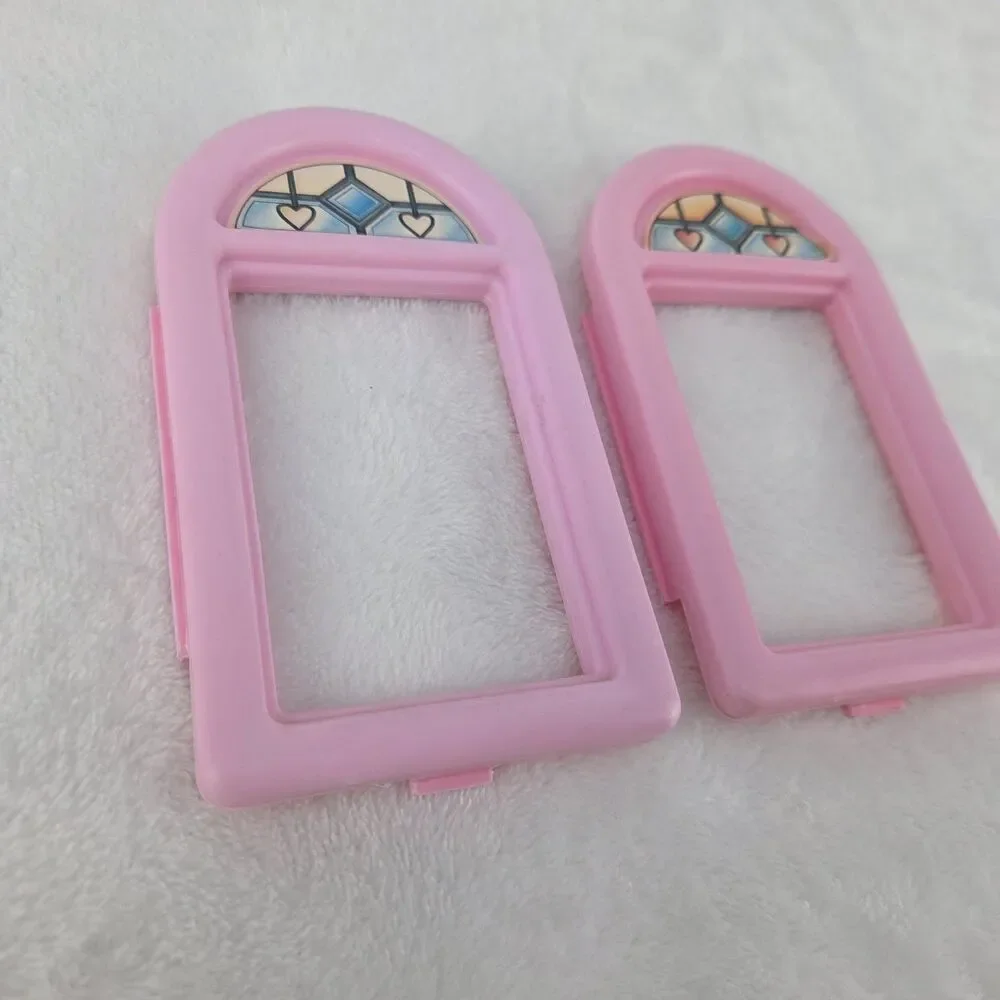 Fisher Price Loving Family Grand Dollhouse 1997 Replacement Arched Windows Pair